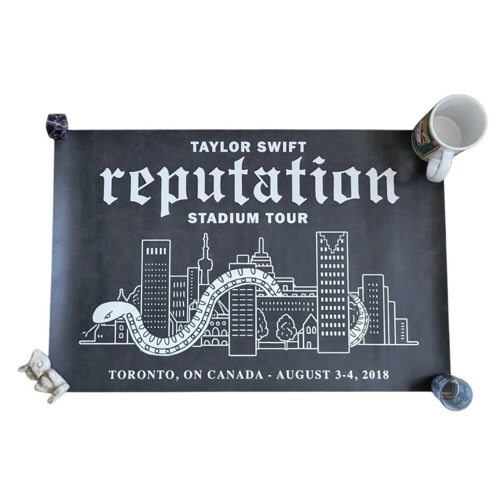 Taylor Swift Reputation Tour Toronto Poster